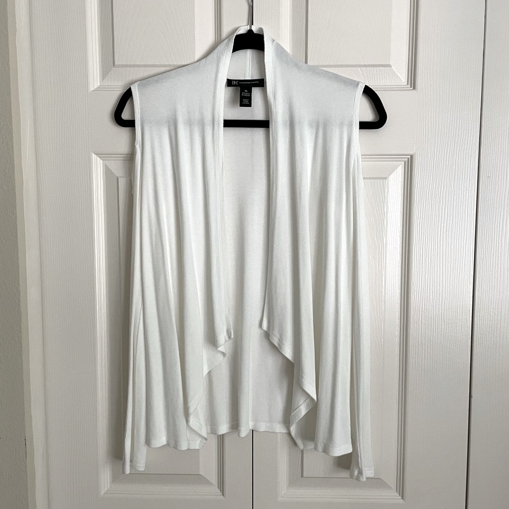 INC International Concepts White Shrug